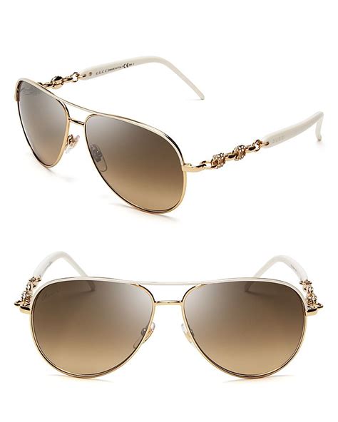 gucci chain link aviator sunglasses|gucci rectangular sunglasses with chain.